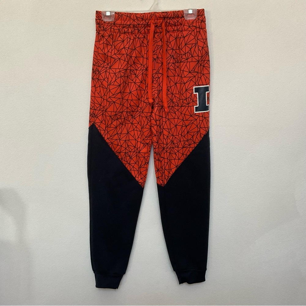 Stadium Athletics Orange, Navy University of Illinois Illini Sweatpants Size S